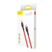 CABLU alimentare si date Baseus Cafule, Fast Charging Data Cable pt. smartphone, USB Type-C la USB Type-C 3A / 60W, braided, 2m, rosu CATKLF-H09 (timbru verde 0.08 lei) - 6953156285224 
