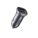 INCARCATOR auto Ugreen, CD130 USB Type-C x 1 Output 5V/3A QC3.0, USB x 1 Output 5V/3A, total output 30W, pt. bricheta auto, gri 40858 (timbru verde 0.8 lei) - 6957303848584 