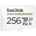 Card memorie SanDisk HIGH ENDURANCE MICROSDHC/256GB CARD WITH ADAPTER SDSQQNR-256G-GN6IA