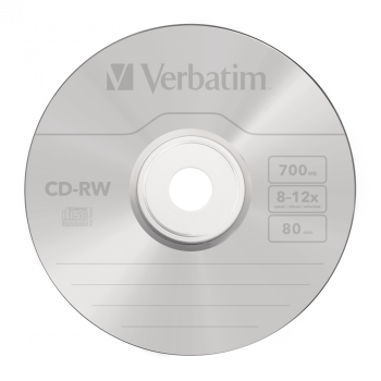 Consumabil CD-RW VERBATIM 700MB, VITEZA 12X, JEWEL CASE, 1 BUC, 43148 