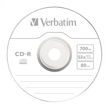Consumabil CD-R VERBATIM 700MB, VITEZA 52X, SUPRAFATA PROTECTIE EXTRA, SLIM CASE, 1 BUC, 43415 