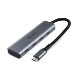 Hub Lindy USB-C 3.2 4 Port, gri