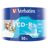 CD-R Verbatim [ 50pcs, 700MB, 52x, wrap | INKJET PRINTABLE [C7740123]