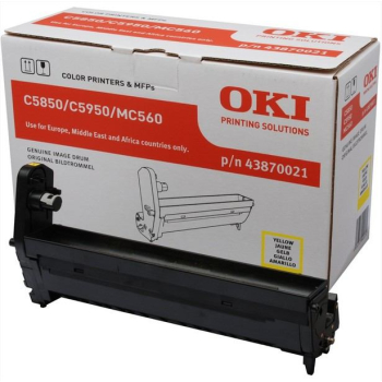Unitate Cilindru Oki 43870021 Yellow 20000 Pagini for C5850N, C5950N, MC 560N, MC560DN