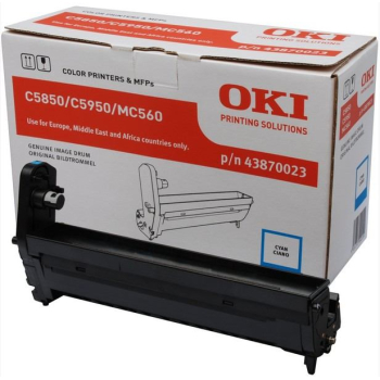 Unitate Cilindru Oki 43870023 Cyan 20000 Pagini for C5850N, C5950N, MC 560N, MC560DN