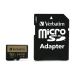 Card Memorie MicroSDXC Verbatim PRO+ 64GB Clasa 10 UHS-I U3 + Adaptor SD 44034