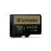 Card Memorie MicroSDXC Verbatim PRO+ 64GB Clasa 10 UHS-I U3 + Adaptor SD 44034
