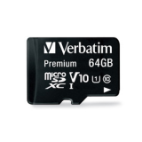 Card Memorie MicroSDXC Verbatim 64GB Clasa 10 UHS-I + Adaptor SD 44084