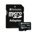 Card Memorie MicroSDXC Verbatim 64GB Clasa 10 UHS-I + Adaptor SD 44084