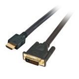 Mcab 2M HDMI DVI -D 24+1 CABLE GOLD/M/M FULL HD BLACK 7300088