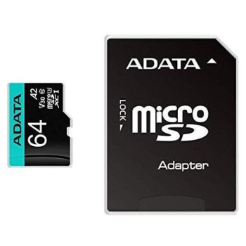 Card memorie ADATA MICROSDHC 64GB AUSDX64GUI3V30SA2-RA1 