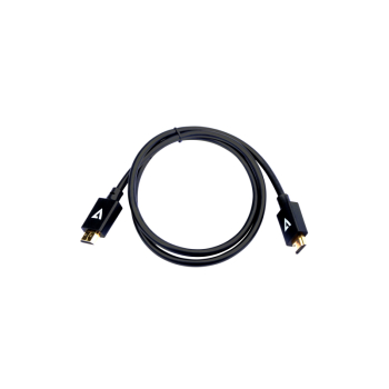 V7 HDMI 2.1 PRO CABLE 1M 3.3FT/DATA + VID CABLE 48GBPS 8K/60HZ V7HDMIPRO-1M-BLK