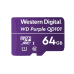 Card memorie Western Digital WD PURPLE QD101 MICROSD 64GB/3YEAR WARRANTY WDD064G1P0C