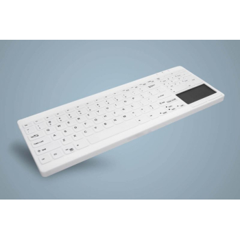 Tastatura Cherry HYGIENE COMPACT ULTRAFLAT/TOUCHPAD KEYBOARD WITH NUMPAD FU AK-C7412F-GUS-W/GE