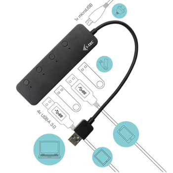 I-TEC USB 3.0 METAL HUB 4 PORT/. U3CHARGEHUB4