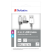 CABLU 2-IN-1 LIGHTNING VERBATIM, MICRO B, STAINLESS STEEL, SYNC, CABLU, 100CM, SILVER 48869 (TIMBRU VERDE 0.08 LEI) 