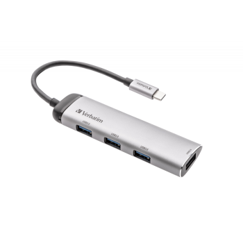 DOCKING STATION VERBATIM MULTIPORT, USB 3.2, GEN 1, TYPE A 49147 (TIMBRU VERDE 0.18 LEI) 