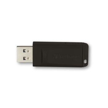 MEMORIE USB VERBATIM SLIDER, USB 2.0, 128GB BLK, 49328 (timbru verde 0.03 lei) 
