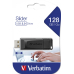 MEMORIE USB VERBATIM SLIDER, USB 2.0, 128GB BLK, 49328 (timbru verde 0.03 lei) 