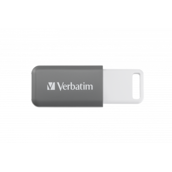 Stick USB MEMORIE USB VERBATIM DATABAR 128GB USB 2.0, GRI 49456 (TIMBRU VERDE 0.03 LEI) 