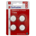 BATERIE VERBATIM, butoni (CR2016), 3V litiu, 4 buc., 49531 (timbru verde 0.04 lei) 