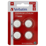 BATERIE VERBATIM, butoni (CR2025), 3V litiu, 4 buc., 49532 (timbru verde 0.04 lei) 