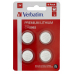 Baterie Verbatim, butoni (CR2032), 3V litiu, 4 buc. 49533