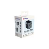 Adaptor universal Verbatim UTA-03, 6-in-1Priza cu USB-C PD si QC, 2 x USB-C, 2 x USB-A 49545 (timbru verde 0.18 lei) 