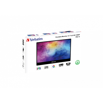 Monitor portabil Verbatim 14 FHD 49590 (timbru verde 7 lei) 