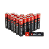 BATERIE VERBATIM AAA (R3), 1.5V alcalina, 20 buc., 49876 (timbru verde 0.4 lei) 