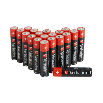 BATERIE VERBATIM AAA (R3), 1.5V alcalina, 20 buc., 49876 (timbru verde 0.4 lei) 