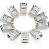 MUFA RJ-45 Ugreen, NW111 pt. cablu UTP, Cat6, RJ-45 (T), shielded crystal head, 50 buc, 50247 - 6957303852475 