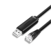 CABLU USB Ugreen adaptor, CM204 cablu consola USB 2.0 (T) la RJ-45(T), 1.5m, negru, 50773 (timbru verde 0.08 lei) - 6957303857739 CABLU USB Ugreen adaptor, CM204 cablu consola USB 2.0 (T) la RJ-45(T), 1.5m, negru, 50773 (timbru verde 0.08 lei) - 6957303857739