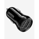 INCARCATOR auto Ugreen, ED018 2 x USB Output 5V/4.8A max, total output 24W, pt. bricheta auto, negru 50875 (timbru verde 0.8 lei) - 6957303858750 