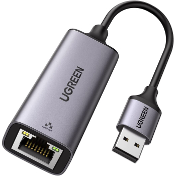 ADAPTOR RETEA Ugreen, CM209 extern, USB 3.0(T) la port Gigabit RJ-45, negru 50922 (timbru verde 0.18 lei) - 6957303859221 