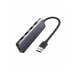 HUB extern Ugreen, CM219 porturi USB: USB 3.0 x 4, conectare prin USB, material ABS, port micro USB 5V, lungime 15 cm, LED, gri, 50985 (timbru verde 0.8 lei) - 6957303859856 