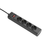 POWER STRIP IEC C14 TO 4 OUTLET PROTECT.CONT.CEE 7/3 230V DE     IN
