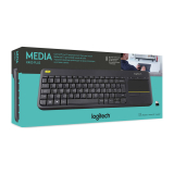 Tastatura Logitech WIRELESS TOUCH KEYBOARD K400+/DARK - NLB - 2.4GHZ CENTRAL 920-007131