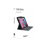 Tastatura Logitech SLIM FOLIO FOR IPAD 7TH AND 8TH/GENERATION GRAPHITE FRA CENTRAL 920-009475