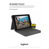 Tastatura Logitech RUGGED FOLIO 7TH AND 8TH/GENERATION GRAPHITE FRA CENTRAL 920-009314