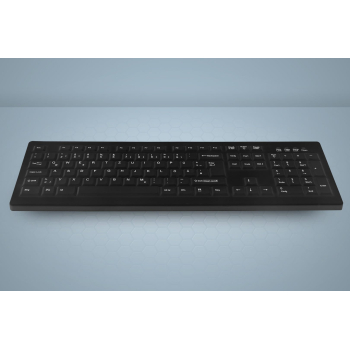 Tastatura Cherry WIRELESS HYGIENE DESKTOP/KEYBOARD SEALED USB BLACK AK-C8100F-FU1-B/GE