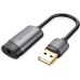 PLACI de SUNET Vention USB External Sound Card 0.15M Gray Metal Type(OMTP-CTIA), CDJHB