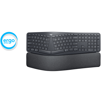 Tastatura Logitech ERGO K860 - GRAPHITE - UK/2.4GHZ/BT - N/A - INTNL 920-010107