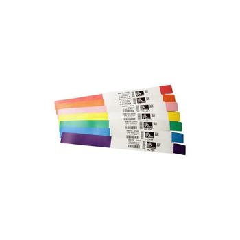Zebra WRISTBAND, SYNTHETIC, 1X11IN (25.4X279.4MM); DT, Z BAND ULTRA SOFT, COATED, PERMANENT ADHESIVE, CARTRIDGE, 175/ROLL, 6/BOX, YELLOW 10015355-YK