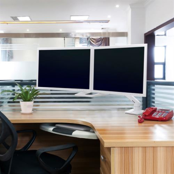 Ergotron HX DESK DUAL MONITOR ARM WHITE/32IN 2.3-7.9KG TILT75 MIS-D 10Y 45-476-216
