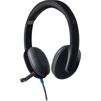 Casti Logitech H540 cu microfon si control de volum USB Black 981-000480