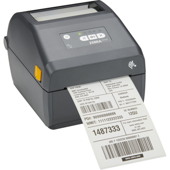 Zebra Thermal Transfer Cartridge Printer ZD421; 300 dpi, USB, USB Host, Ethernet, BTLE5, EU and UK Cords, Swiss Font, EZPL ZD4A043-C0EE00EZ