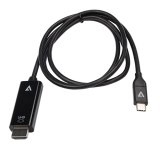 Accesoriu monitor / Accesoriu televizor V7 USB-C TO HDMI 2.0 CABLE 1M BLK/VID + DATA CABLE 21.6GBPS 4K UHD V7UCHDMI-1M