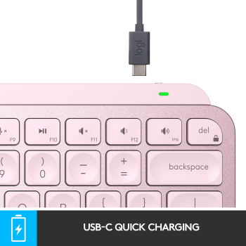 Tastatura Logitech MXKEYS MINI WRLS ILLUMINATED KB/ROSE - DEU - CENTRAL 920-010481