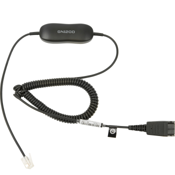 Smart Cord,  QD to RJ10, coiled, 0,7 - 2 meters, with 8-position switch configurator, for STD Headsets